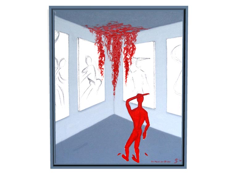 Die Macht der Bilder 
1998 | &Ouml;l auf Leinwand | 50 x 60 cm
