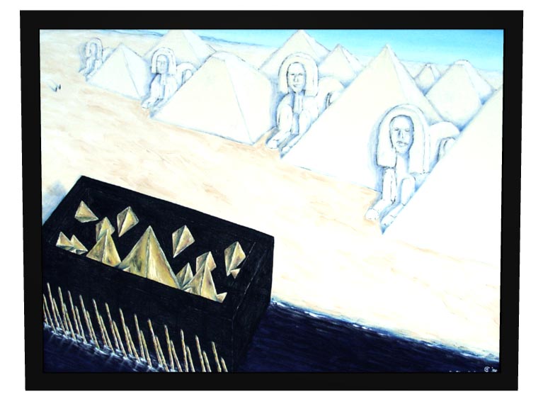 Der Film im Kopf 
1998 | &Ouml;l auf Leinwand | 60 x 80 cm