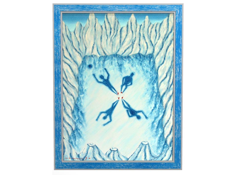 Das Spiel der Eisgiganten | 1998
&Ouml;l auf Leinwand | 60 x 80 cm