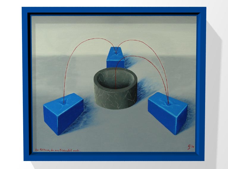 Der Falltraum, der zum Erlebensfall wurde...
1998 | &Ouml;l auf Leinwand | 50 x 60 cm