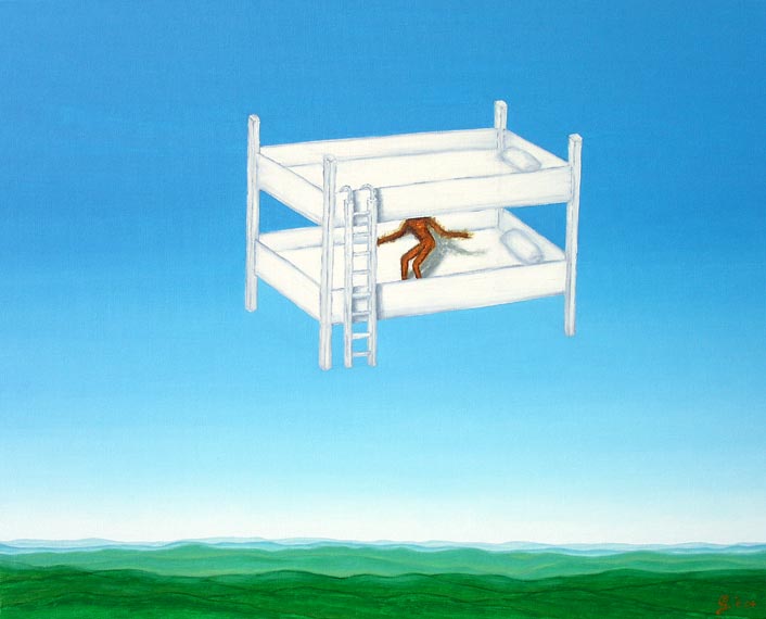Das Himmelbett 
2004 | &Ouml;l auf Leinwand | 80 x 100 cm