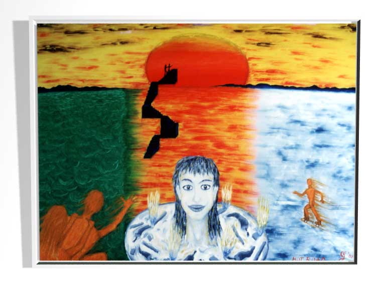 Hot Road 
1998 | &Ouml;l auf Leinwand | 60 x 80 cm