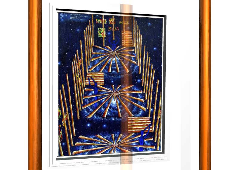 Das Leben baut auf aus unz�hligen Wiederholungen
und doch ist nie etwas wirklich gleich 
1997 | &Ouml;l auf Leinwand | 60 x 80 cm