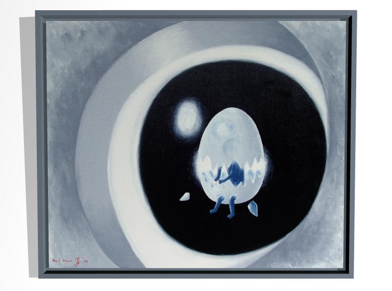 Prosit Neujahr 
1998 | &Ouml;l auf Leinwand | 50 x 60 cm