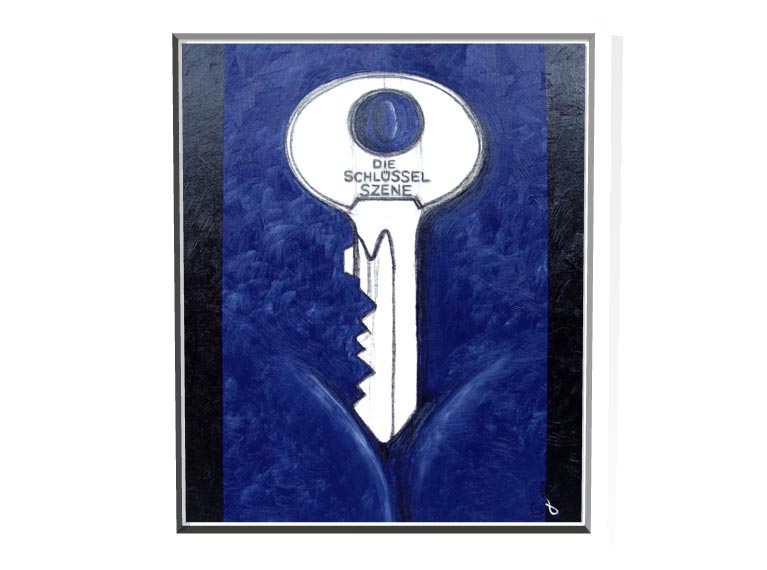 Die Schl&uuml;sselszene 
1998 | &Ouml;l auf Leinwand | 50 x 60 cm